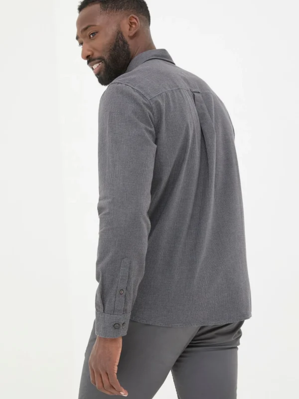 Dark Grey Tadlow Puppytooth Shirt