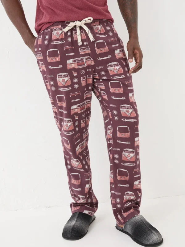 Dark Red VW Print Pyjama Bottoms