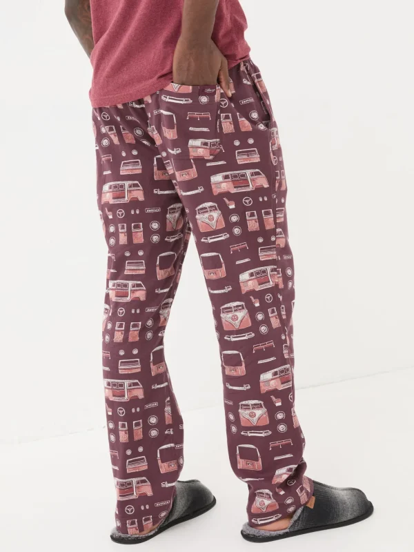 Dark Red VW Print Pyjama Bottoms