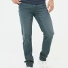 Dark Teal Blue Slim Fit Jeans