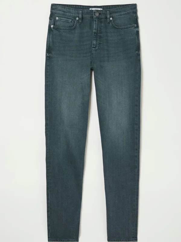 Dark Teal Blue Slim Fit Jeans