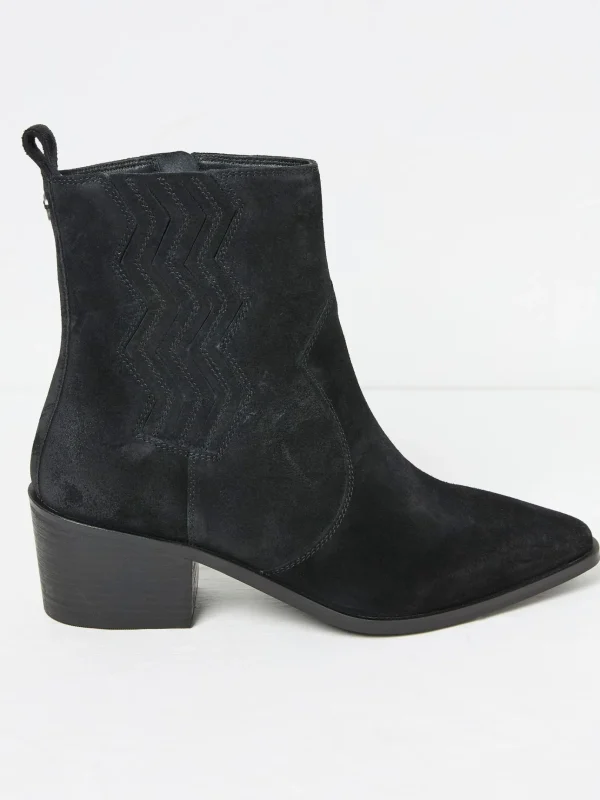 Drea Black Western Boots