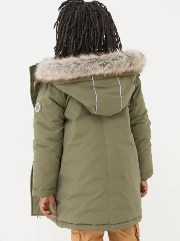 Easdale Khaki Green Hooded Parka Jacket