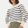 Eliana Cream Stripe Jumper