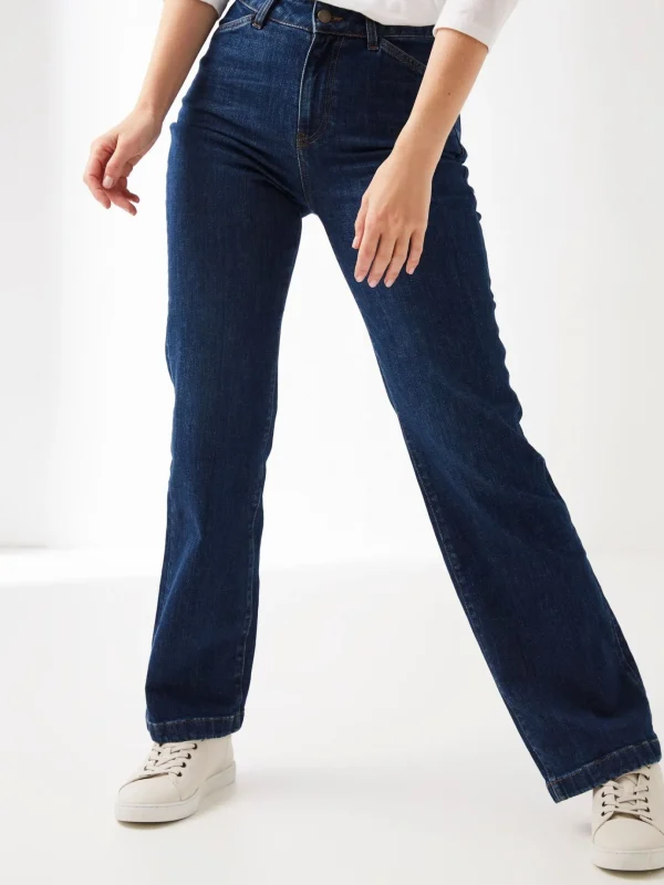 Elise Blue Wide Leg Jeans