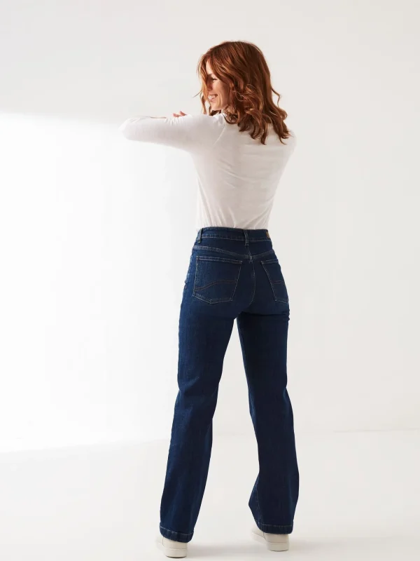 Elise Blue Wide Leg Jeans