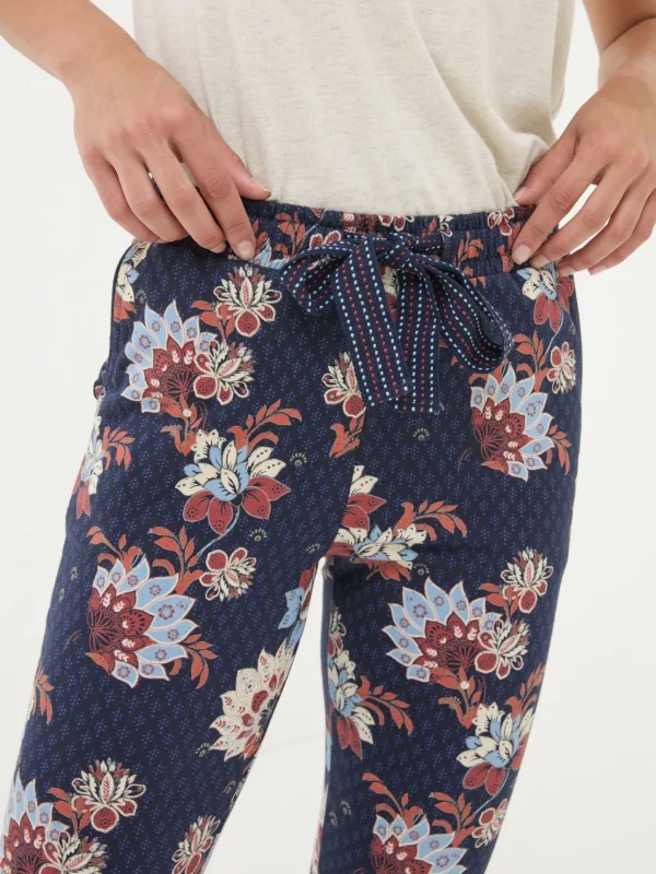 Ellie Navy Patchwork Pyjama Bottoms