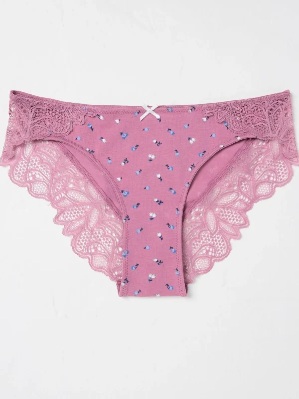 Elsie Berry Pink Floral Cheeky Knickers