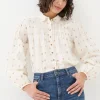 Elsie Ivory Dobby Blouse