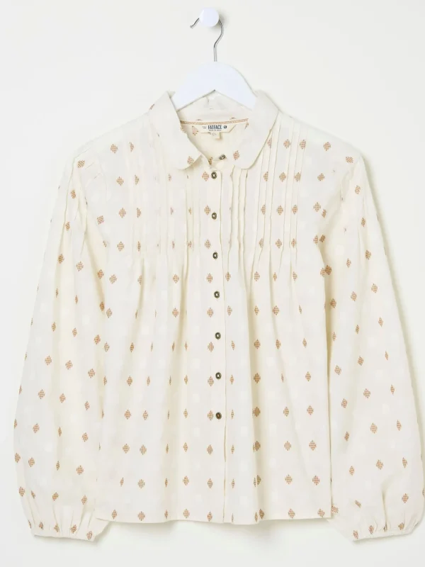 Elsie Ivory Dobby Blouse