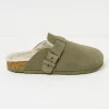 Elsie Khaki Green House Shoes