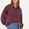 Elsie Red Gingham Blouse