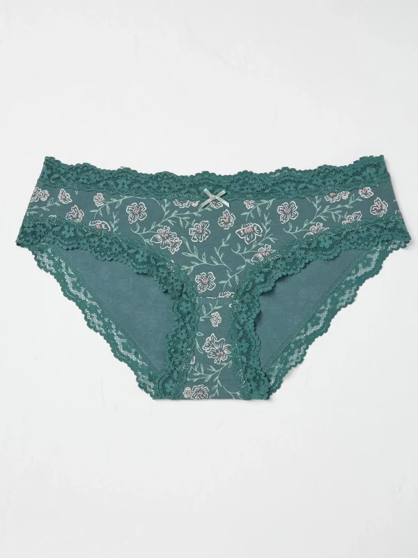 Esme Green Floral Short Knickers