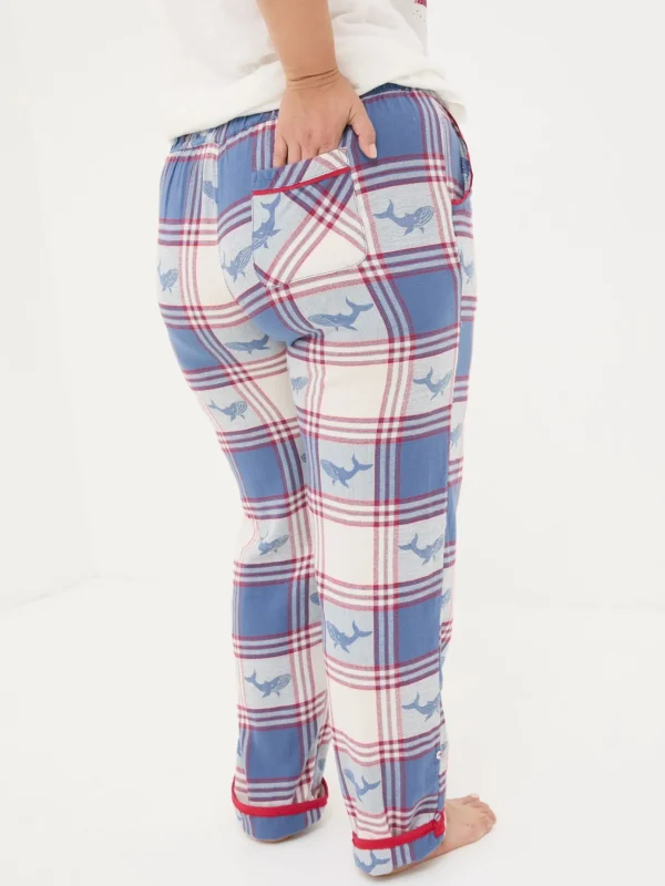 Eva Blue Whale Jacquard Pyjama Bottoms