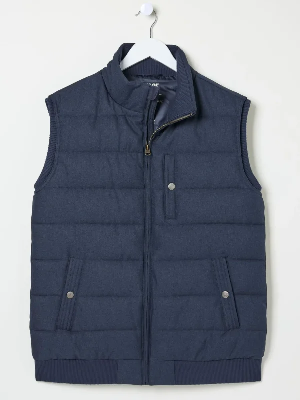 Exmouth Navy Blue Quilted Gilet