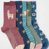 Farm Women's Socks 5 Pack (size 4-7)