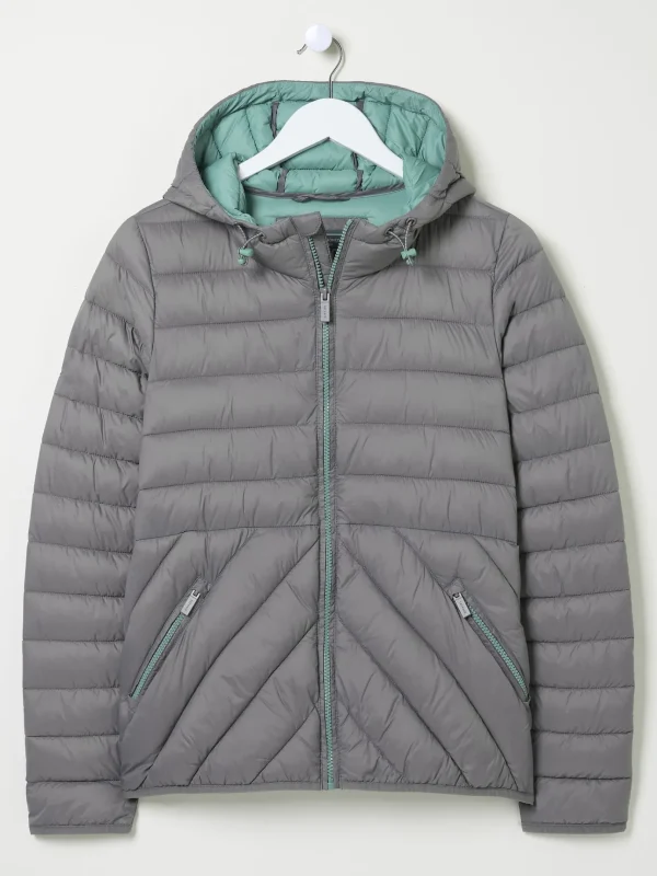 Garnet Grey Lightweight Puffer Jacket