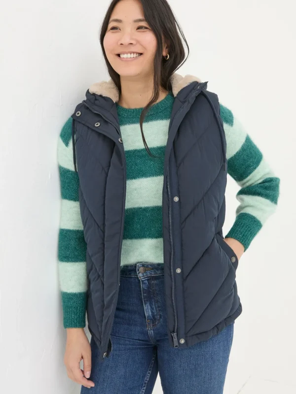 Gem Navy Puffer Gilet