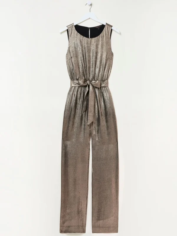 Gisele Gold Metallic Jumpsuit