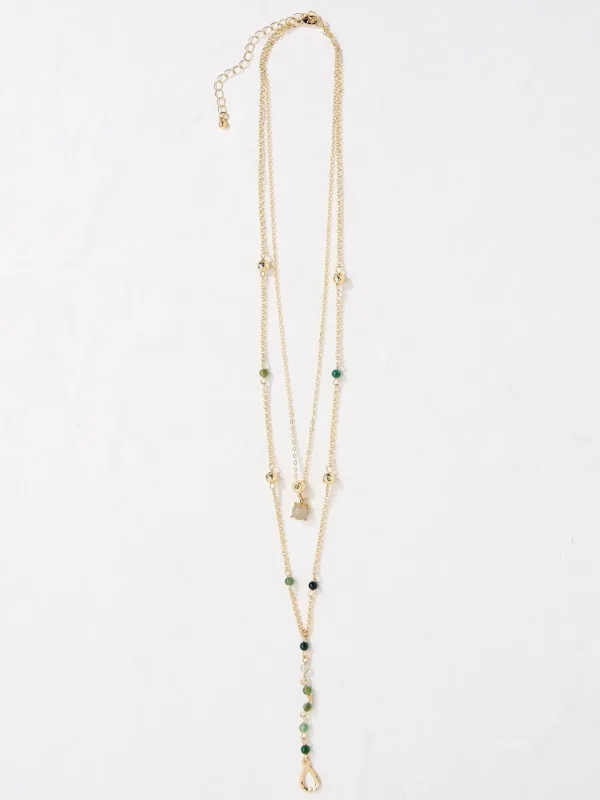 Gold Tone Layered Necklace