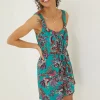 Green Annie Festival Floral Playsuit