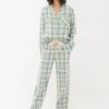 Green Check Pyjama Set