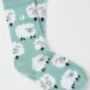 Green Cosy Sheep Socks