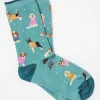 Green Dog In Lights Socks 1 Pack