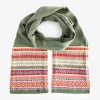 Green Fairisle Lambswool Scarf