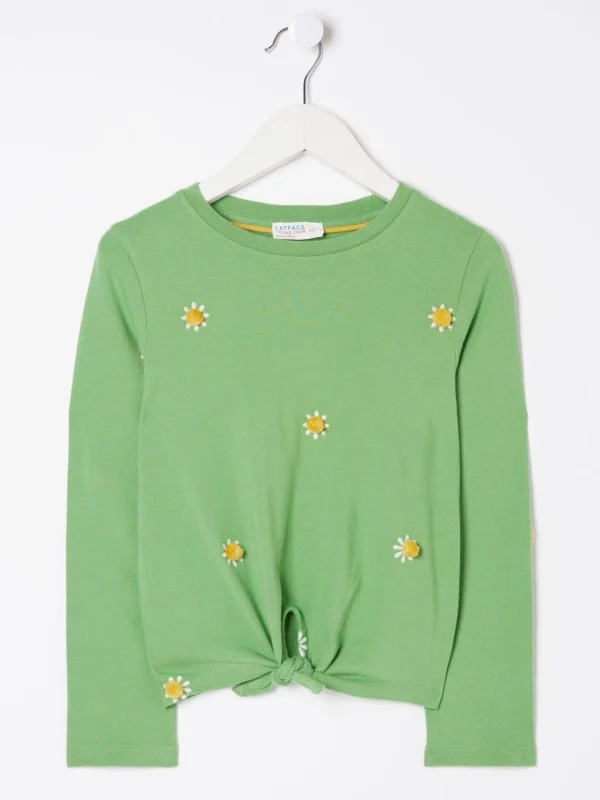 Green Flower Knot T-Shirt