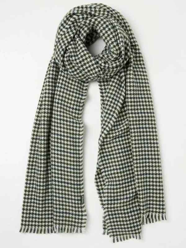 Green Houndstooth Scarf