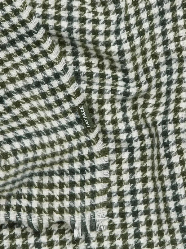 Green Houndstooth Scarf