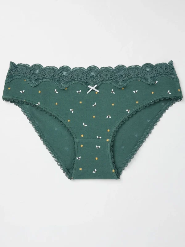 Green Sparkle Bee Mini Knickers