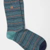 Green Stripe Men's Socks 1 Pack