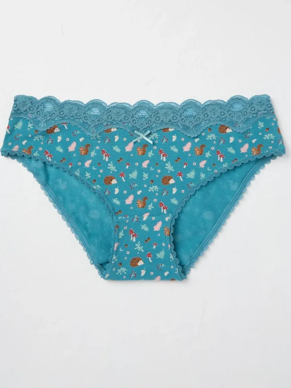 Green Woodland Hedgehog Mini Knickers