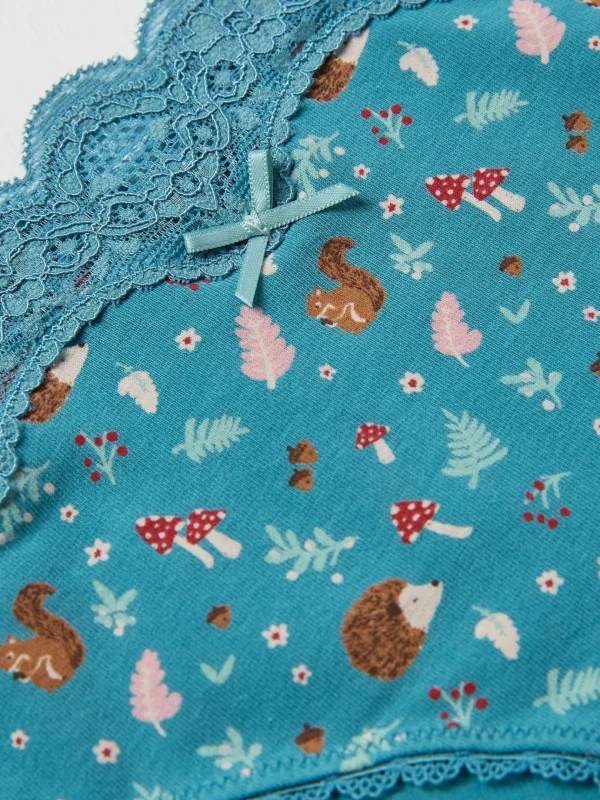 Green Woodland Hedgehog Mini Knickers