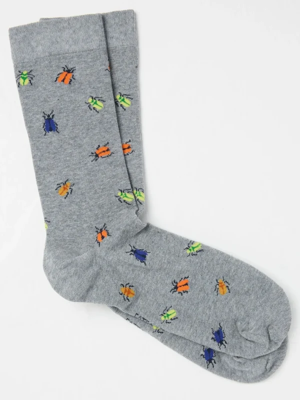 Grey Bugs Men's Socks 1 Pack