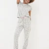 Grey Cotton Bunny Pyjamas Set