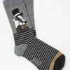 Grey Mens Sir Badger Socks 1 Pack