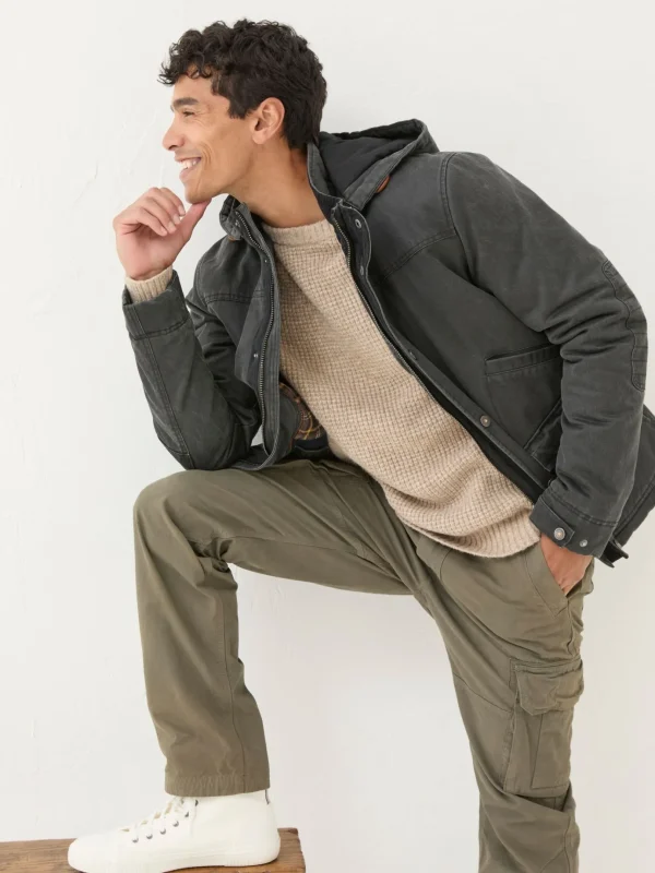 Hadley Dark Grey Waterproof Hooded Jacket