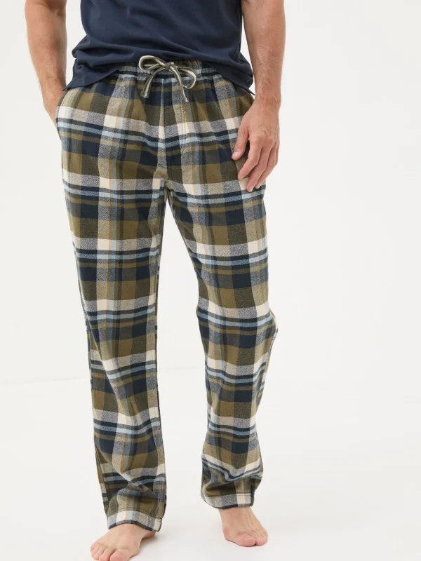 Hambrook Green Check Pyjama Bottoms