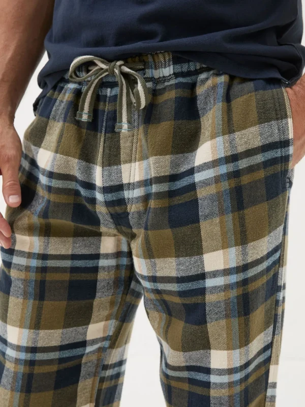 Hambrook Green Check Pyjama Bottoms