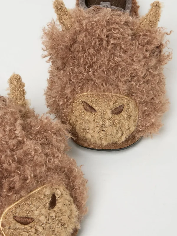 Hamish Brown Highland Cow Slippers