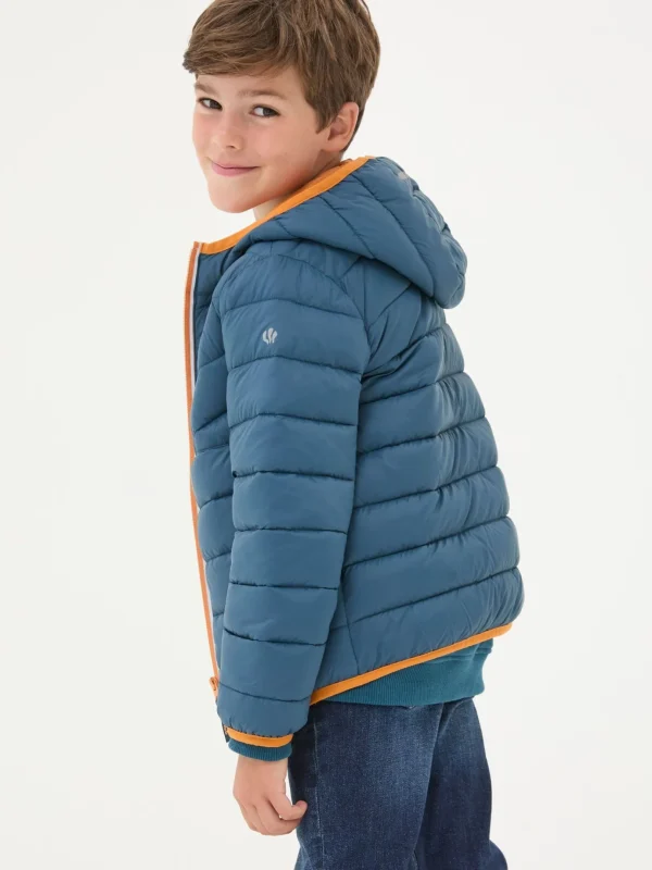 Harry Blue Hooded Padded Jacket