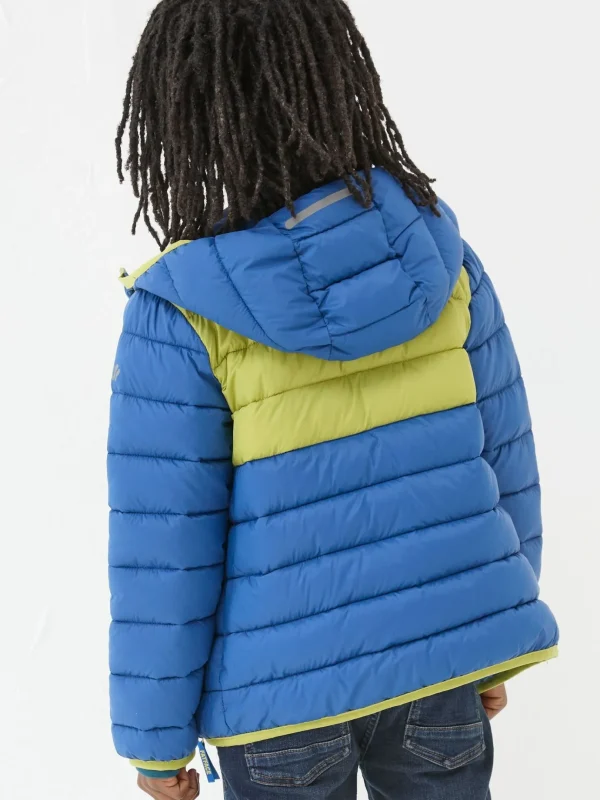 Harry Cobalt Blue Hooded Padded Jacket