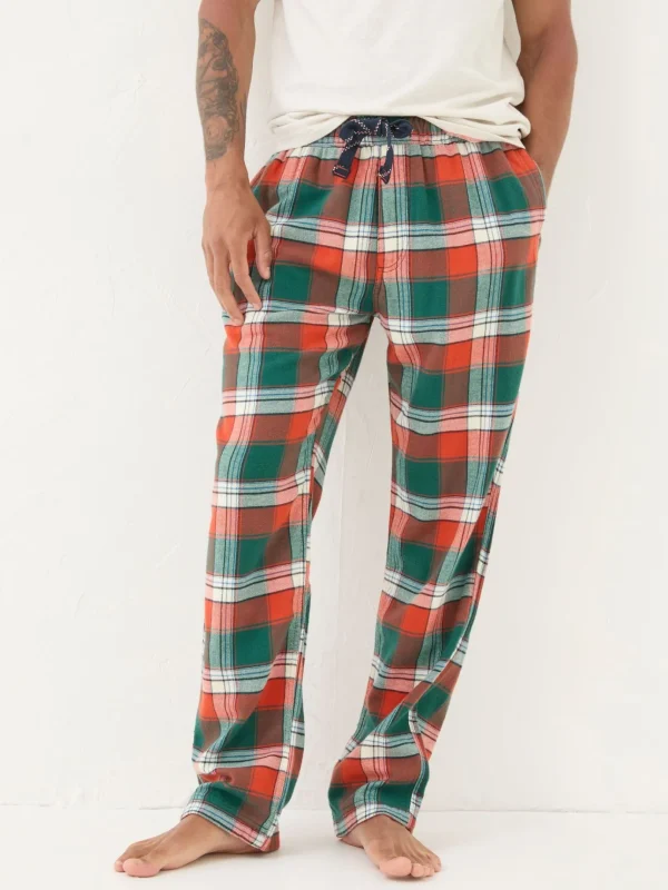 Helmsley Orange Check Pyjama Bottoms