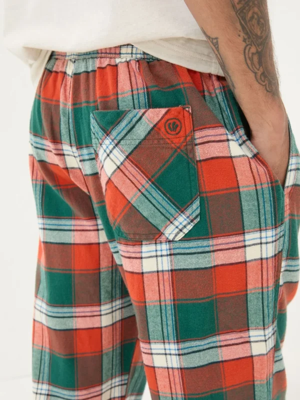 Helmsley Orange Check Pyjama Bottoms