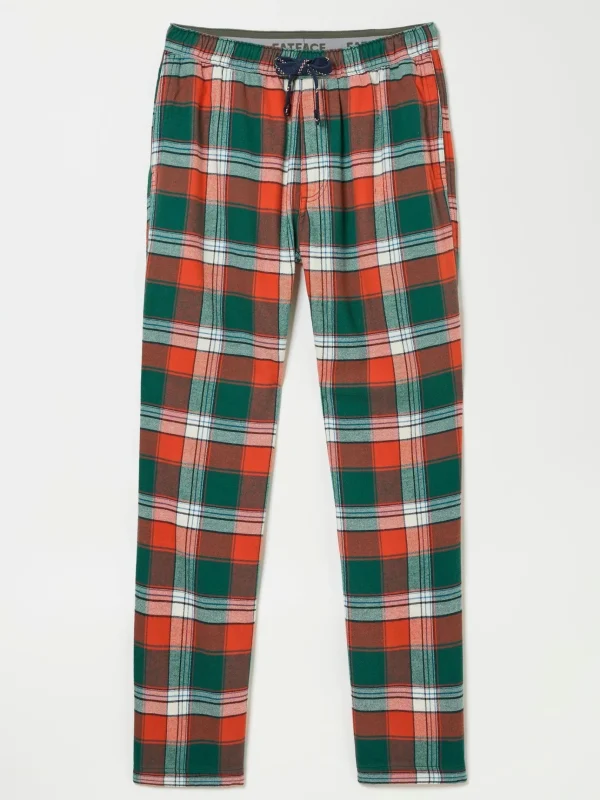 Helmsley Orange Check Pyjama Bottoms