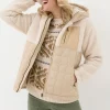 Honey Natural Fleece Quilted Jacket