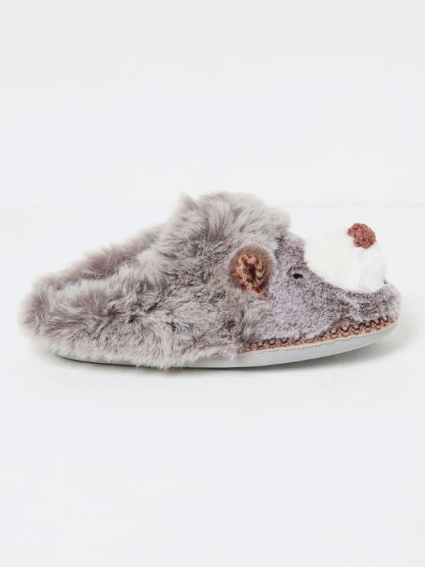 Hope Grey Hedgehog Mules